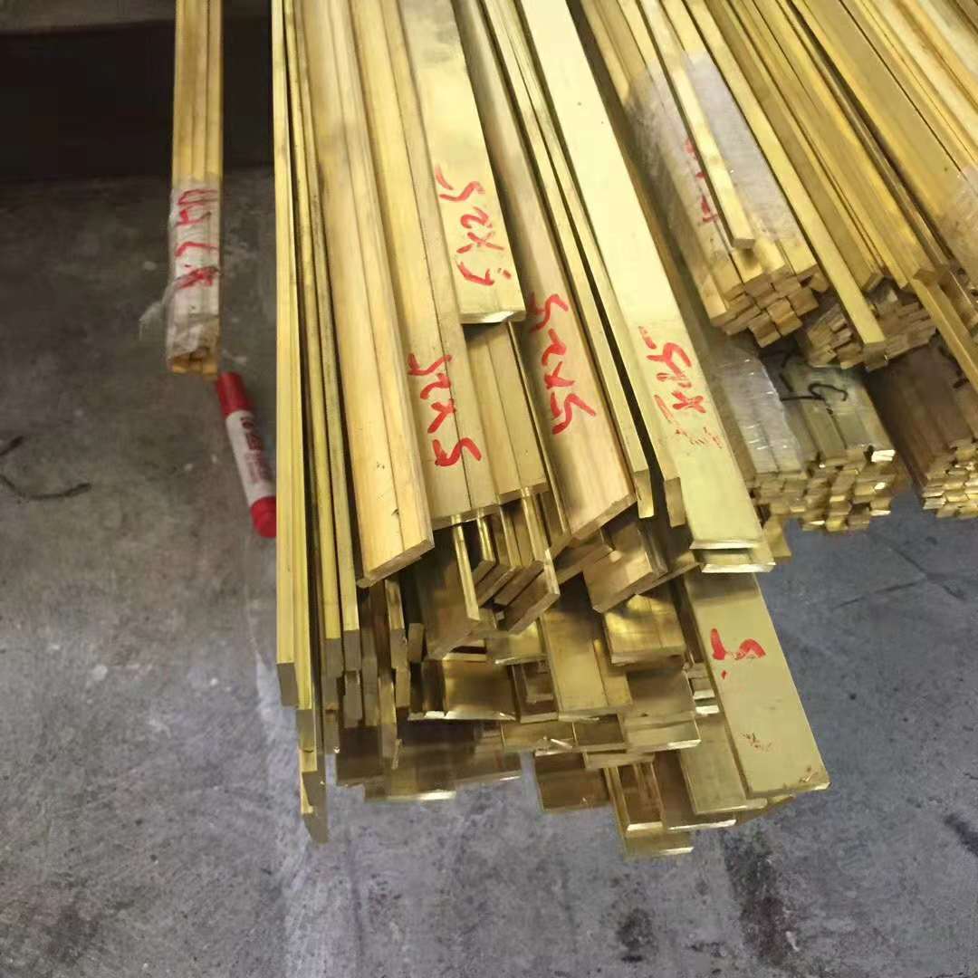 h59五金加工黄铜排 cnc加工黄铜排黄铜扁条  h59黄铜扁条