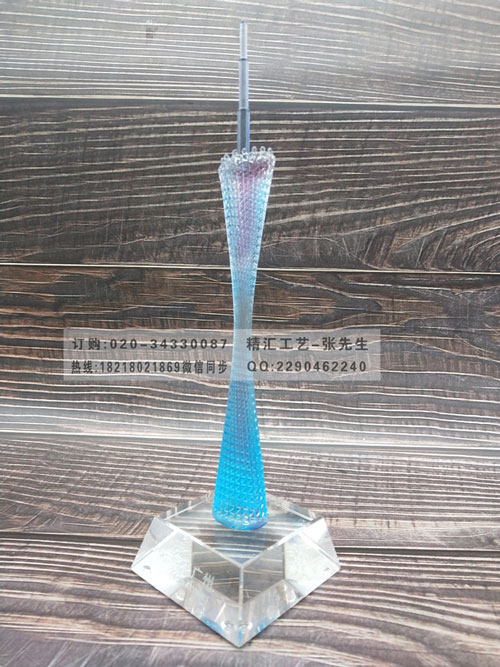 古法琉璃小蛮腰模型五羊雕像纪念品 广州特色纪念品  古法琉璃五羊雕像