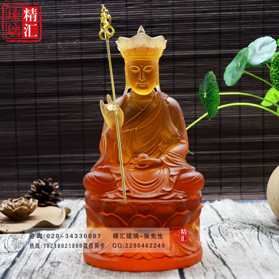 深圳广州古法琉璃佛像厂家直销 地藏王菩萨佛像  广州深圳琉璃厂家
