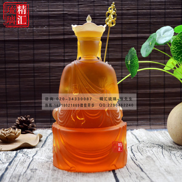 深圳广州古法琉璃佛像厂家直销 地藏王菩萨佛像  广州深圳琉璃厂家