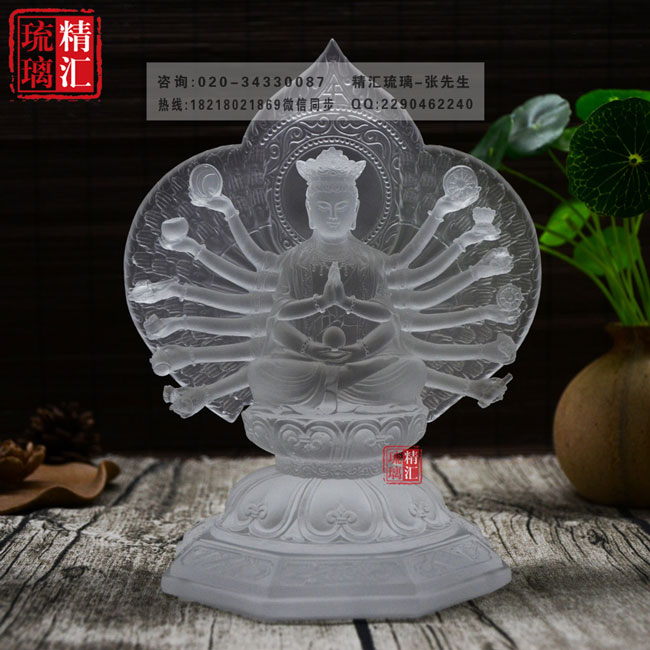 郑州琉璃佛像批发 千手观音琉璃佛像 寺庙佛堂佛像  千手观音菩萨佛像