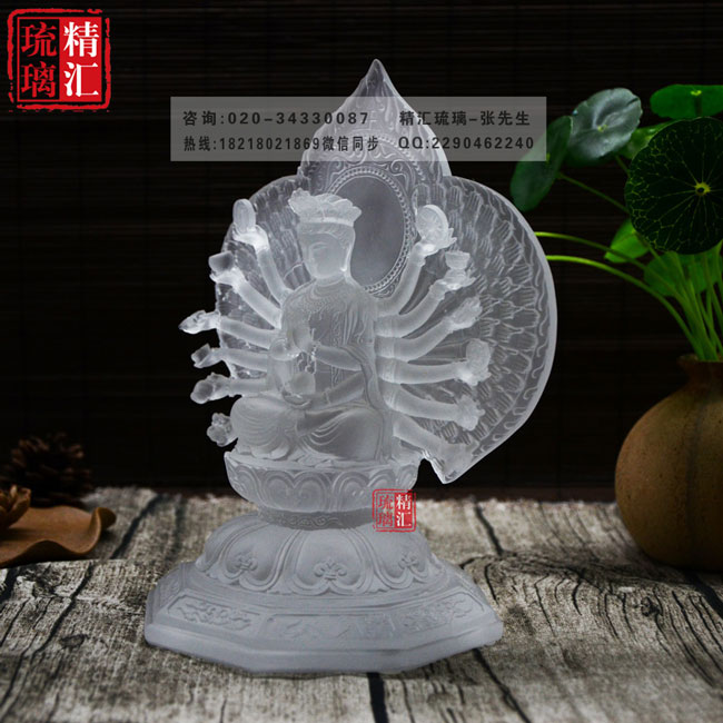 郑州琉璃佛像批发 千手观音琉璃佛像 寺庙佛堂佛像  千手观音菩萨佛像