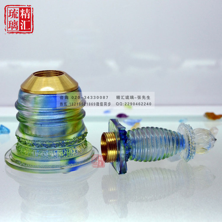 古法琉璃嘎当塔 琉璃佛塔 佛教用品厂家直销  琉璃佛塔装藏