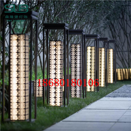 户外景观灯具定制不锈钢草坪灯新中式小区柱头灯  定制草坪灯