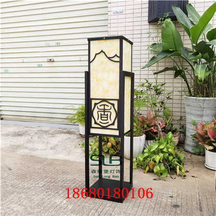 哑光黑庭院灯楼盘中心景观灯户外仿云石路灯防水  户外路灯