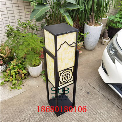 哑光黑庭院灯楼盘中心景观灯户外仿云石路灯防水  户外路灯