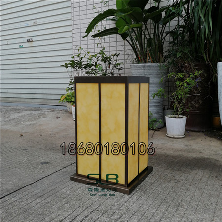 样板间草坪灯仿云石立柱灯酒店防水灯箱室外景观灯