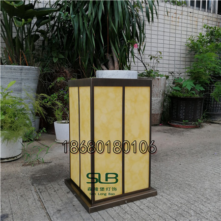 样板间草坪灯仿云石立柱灯酒店防水灯箱室外景观灯