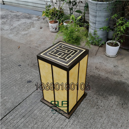 样板间草坪灯仿云石立柱灯酒店防水灯箱室外景观灯