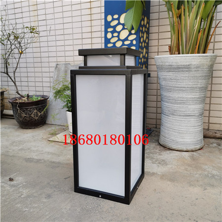 现货草坪灯60公分草地灯仿云石小区灯柱砂黑色路灯