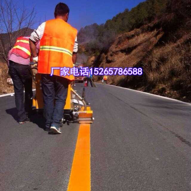 手推式小型热熔划线一体机道路冷喷划线机
