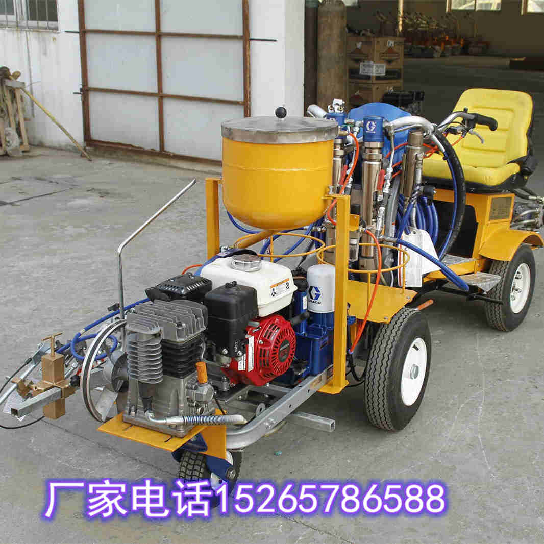 停车场手推式冷喷划线机 小区停车位冷喷划线机