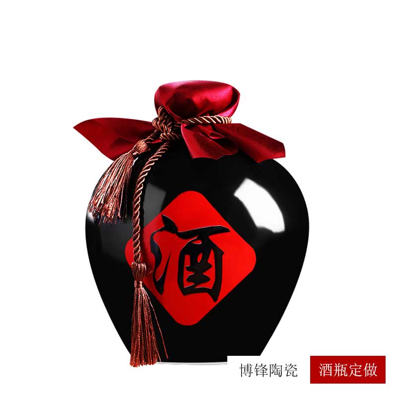 中式仿古老式土酒坛子 景德镇复古陶瓷白酒瓶5斤装&nbsp;&nbsp;复古酒坛&nbsp;&nbsp;景德镇白酒瓶&nbsp;&nbsp;陶瓷酒瓶3斤5斤