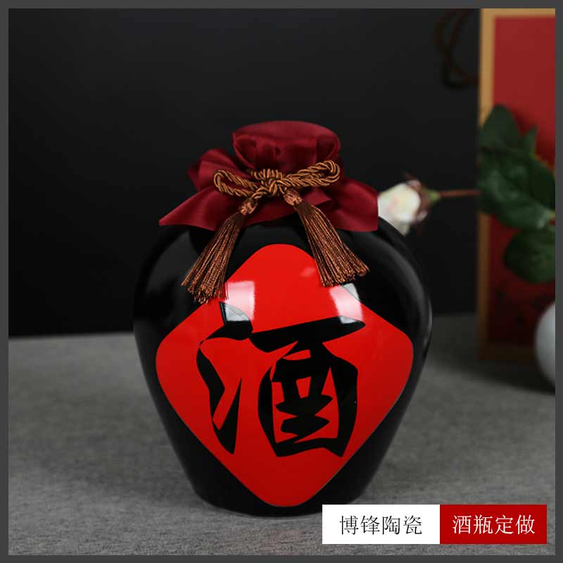 创意复古1斤2斤3斤5斤10斤装密封泡酒坛陶瓷酒瓶定制&nbsp;&nbsp;创意酒壶&nbsp;&nbsp;陶瓷酒瓶3斤