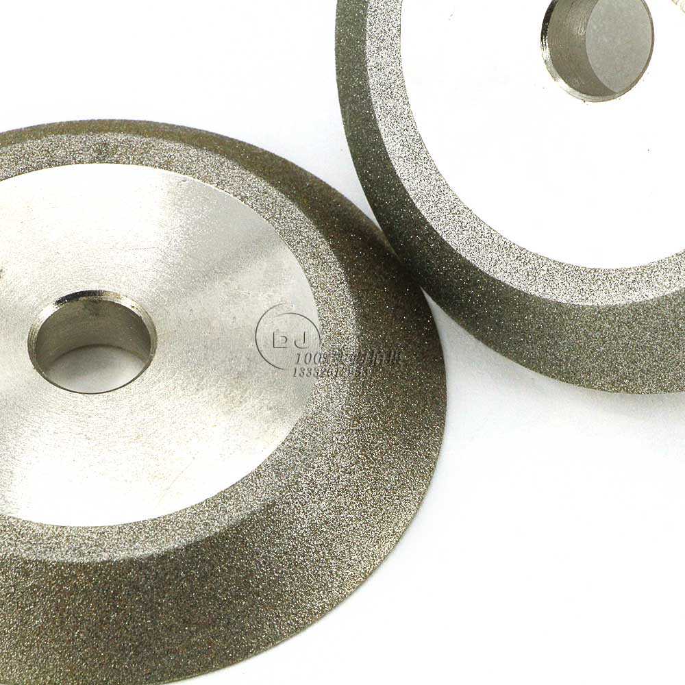 铣刀研磨机砂轮 斜边45度金刚砂轮75D*10T*12.7H  45度金刚石砂轮  斜边金刚石砂轮
