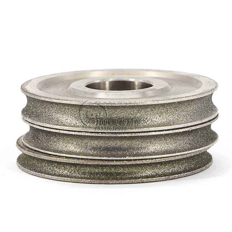 订做玻璃倒角内弧金刚石砂轮 平行带弧内R电镀砂轮  玻璃倒角金刚石砂轮