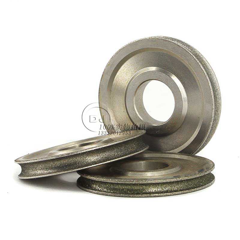 订做玻璃倒角内弧金刚石砂轮 平行带弧内R电镀砂轮  玻璃倒角金刚石砂轮