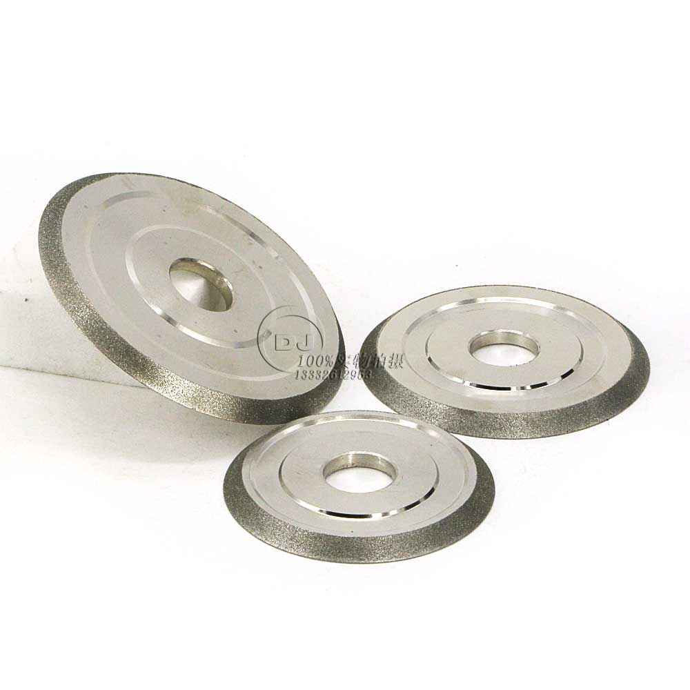 14Y1角度成型砂轮 150D*8T*31.75H*47V  V角电镀砂轮  47度斜边砂轮