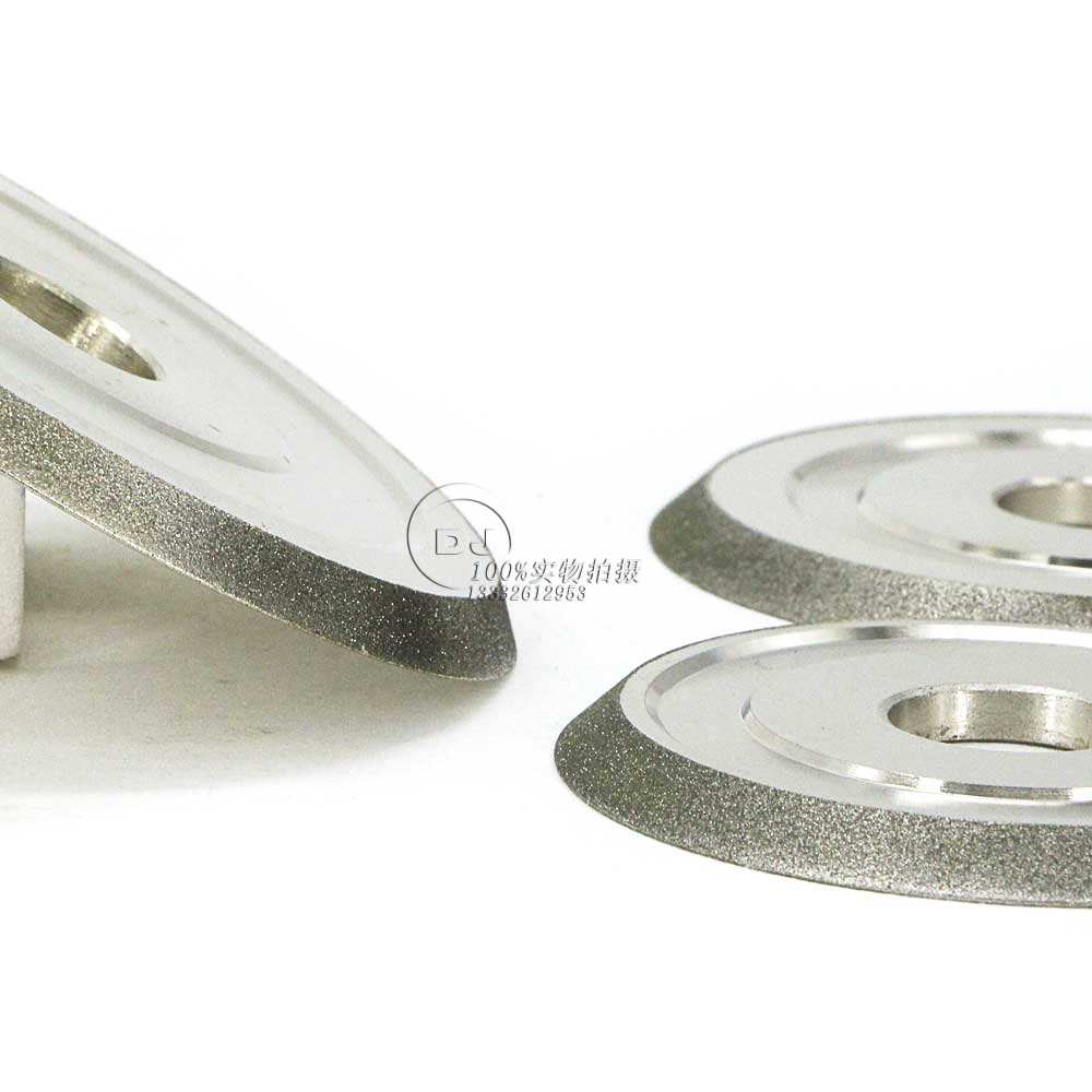 14Y1角度成型砂轮 150D*8T*31.75H*47V  V角电镀砂轮  47度斜边砂轮