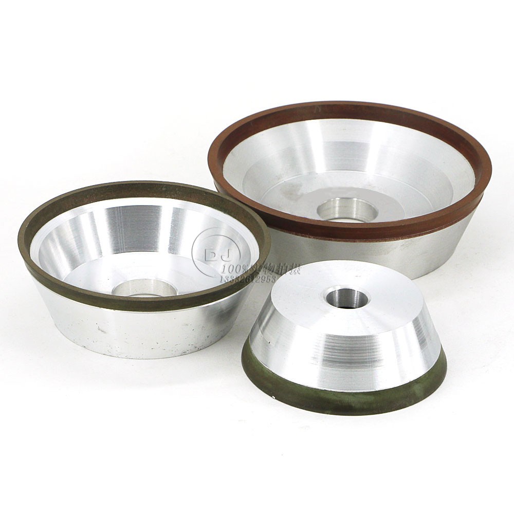 CNC五轴联动数控机床专用11V9/12V9金刚石碗型砂轮 五轴机砂轮 12V9碗型砂轮