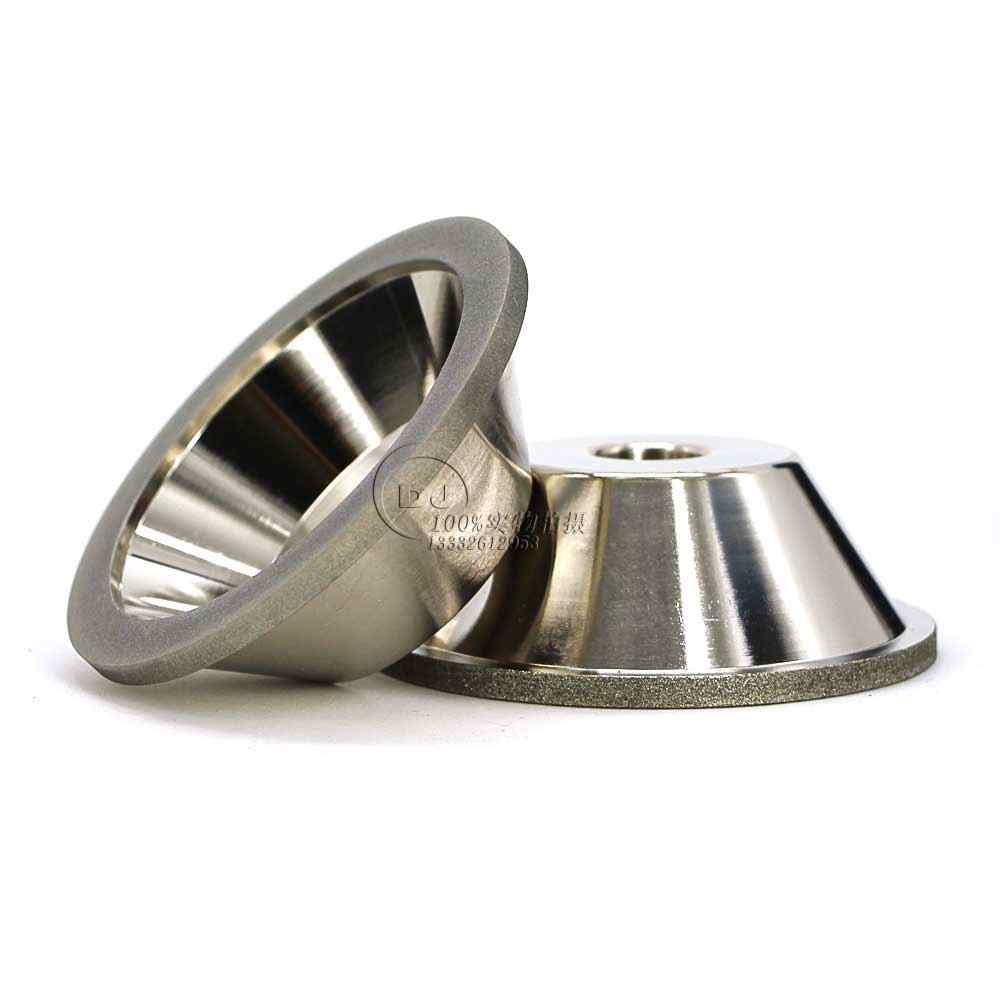 定做11C9合金碗型砂轮 钻石磨刀砂轮32孔 氮化硼砂轮  钻石碗型砂轮