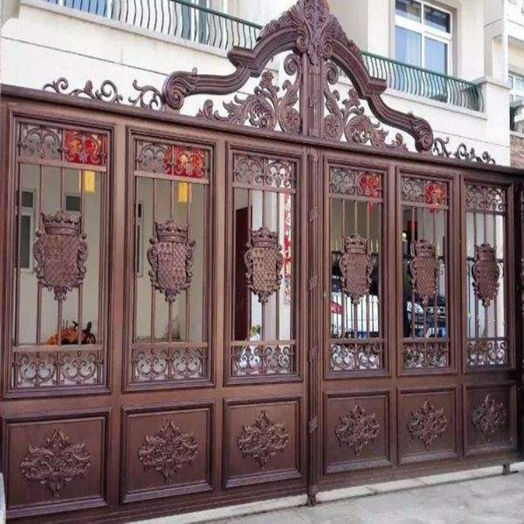 邯郸鸡泽县欧式庭院大门围墙护栏专业制造厂家  别墅大门  铝艺大门  别墅铝艺大门