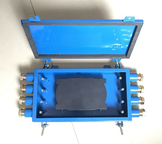 JHHG4进4出矿用光纤接线盒  4进4出光缆盘纤盒  JHHG光缆盘纤盒