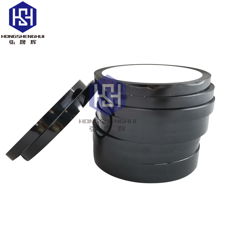 黑色金手指胶带 黑色PI膜胶带 不残胶聚酰亚胺胶带  黑色PI胶带