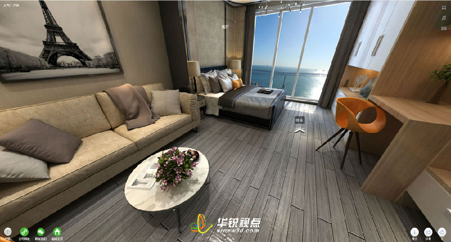 广州华锐互动：vr全景展示系统制作,vr全景看房系统开发  vr全景看车