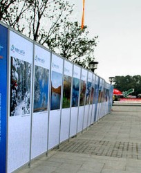 广州八棱柱展画标准展板，挂画展板出租  八棱柱展画展板