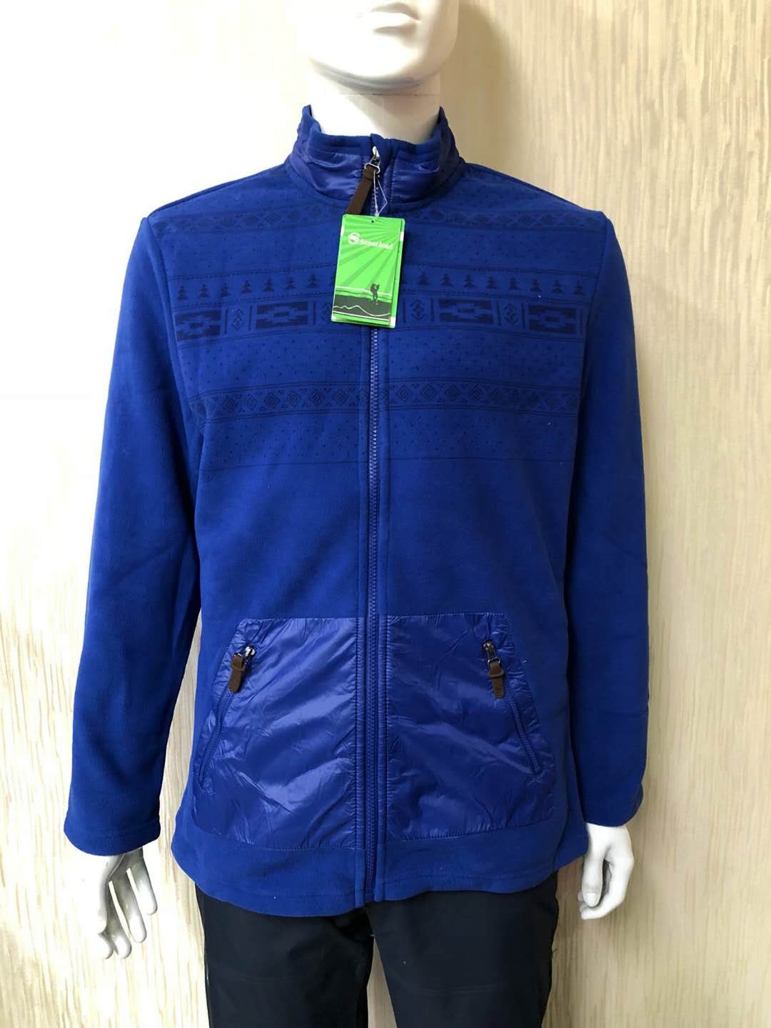江枫品牌尾货批发【森力】开衫抓绒衣