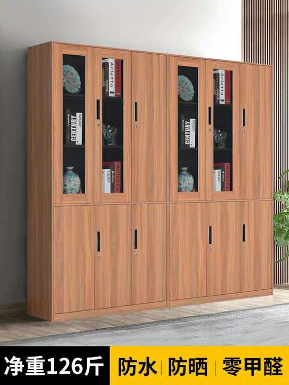 重庆仿木纹钢制文件柜转印档案柜厂家