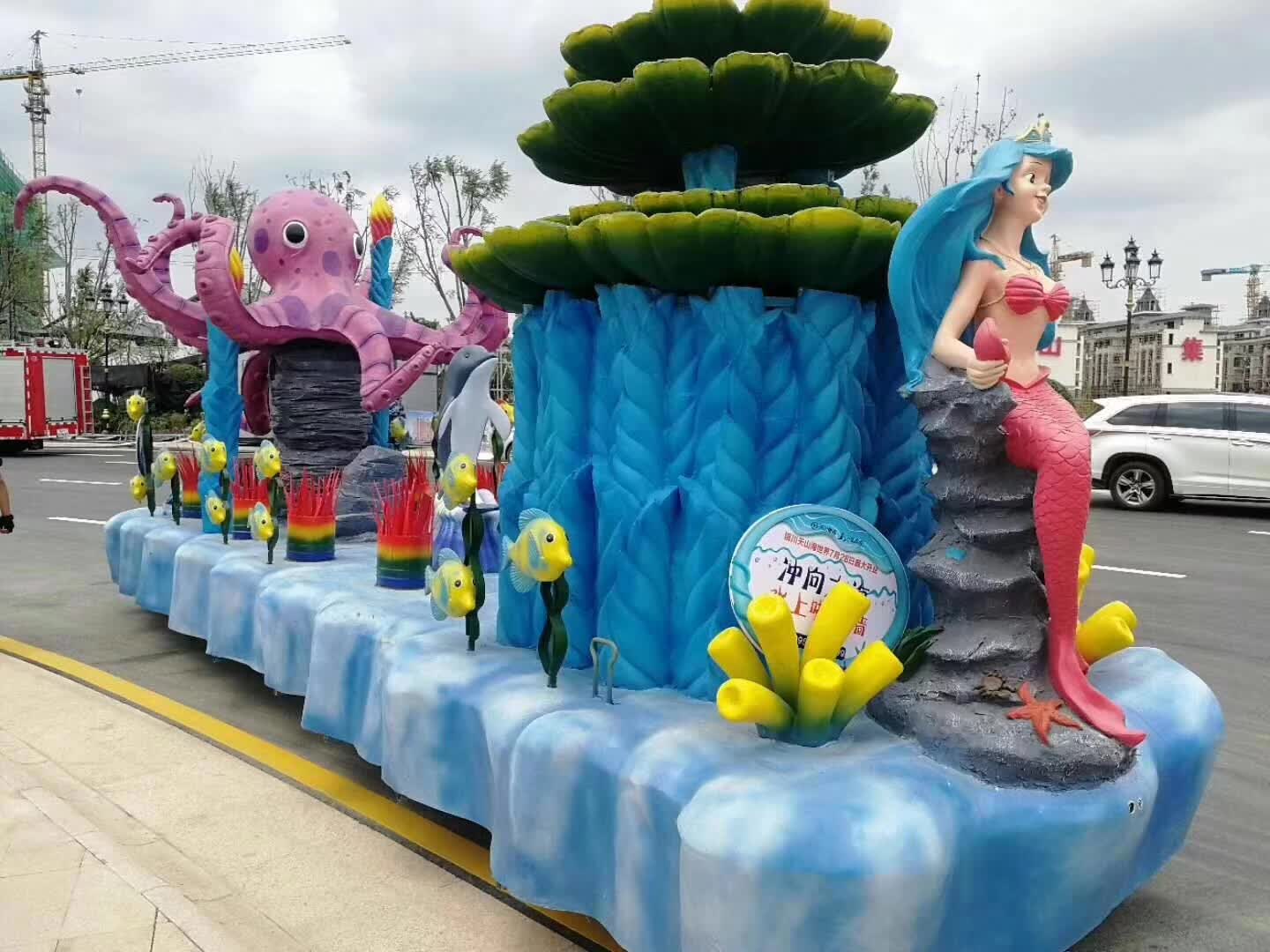主题巡游花车出租大型巡游花车租赁花车租赁价格
