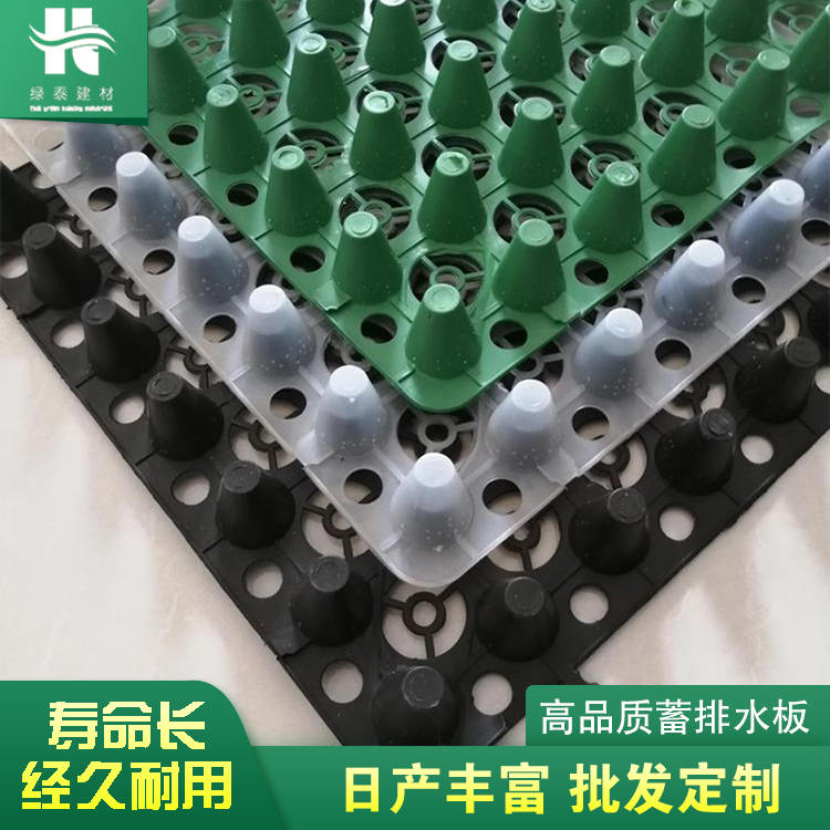 广东大口杯塑料排水板滤水板广州虹吸排水板  蓄排水板  绿化排水板