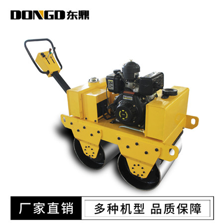 东鼎小型振动压路机价格 双钢轮柴油压实设备动力强劲  双钢轮压路机  手扶式小碾子
