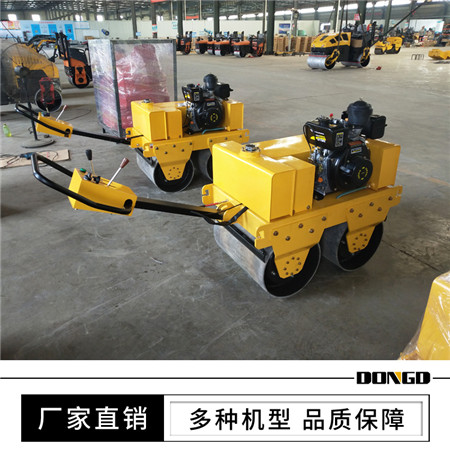 东鼎小型振动压路机价格 双钢轮柴油压实设备动力强劲  双钢轮压路机  手扶式小碾子