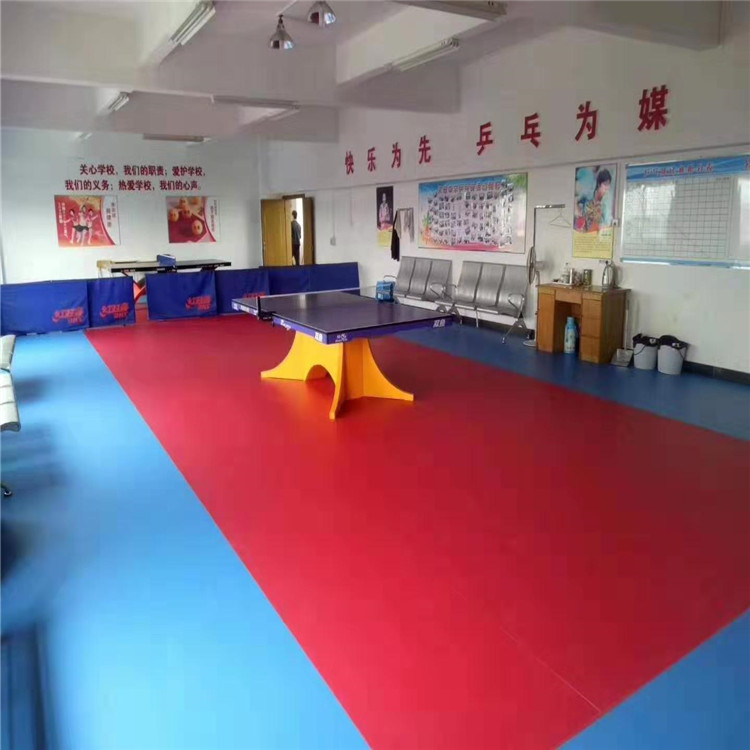 pvc乒乓球地胶 运动塑胶地板  奥丽奇运动塑胶地板