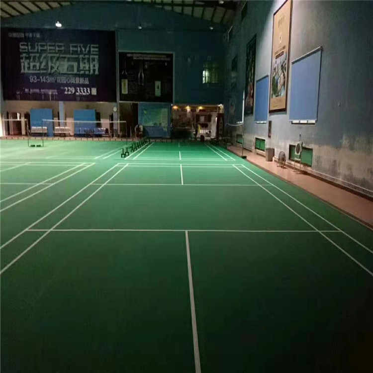 羽毛球地胶安装 pvc运动塑胶地板  奥丽奇运动塑胶地板