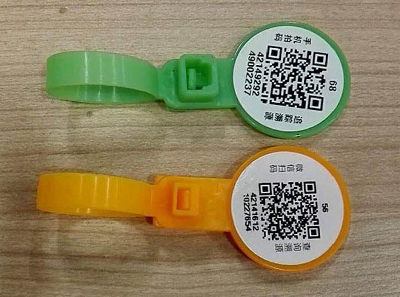 定制家禽脚环 开口式芯片 鸡脚环标签溯源 防伪标签