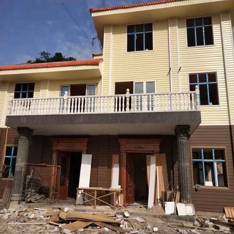 云南PVC外墙板厂家民房改造装饰板自建房扣板PVC仿木纹