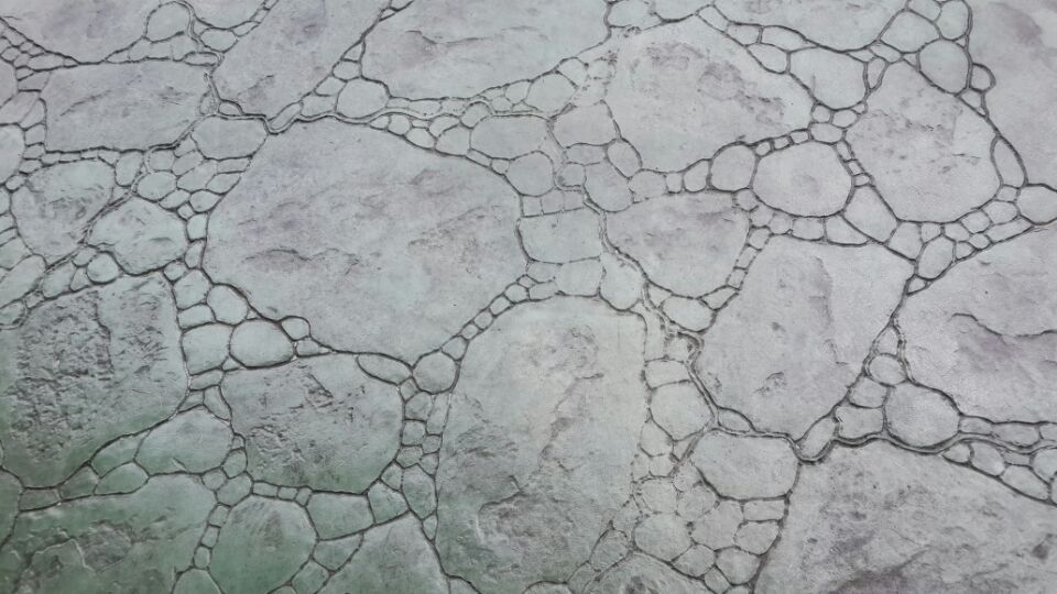 广西彩色压模地坪水泥压花地坪仿石彩色地坪销售