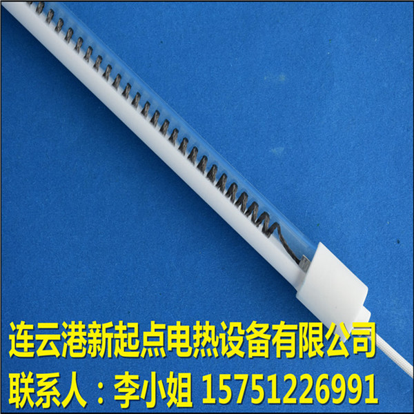 高纯度白高效率红外线碳纤维加热管  半镀白石英加热管  镀白碳纤维管  镀白卤素加热管