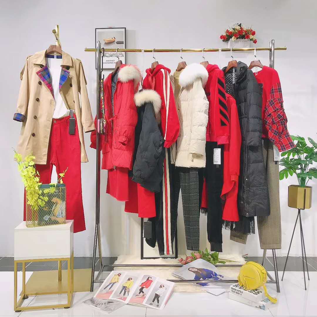 杭州品牌女装欧炫尔冬装广州女装货源厂家低价折扣走份