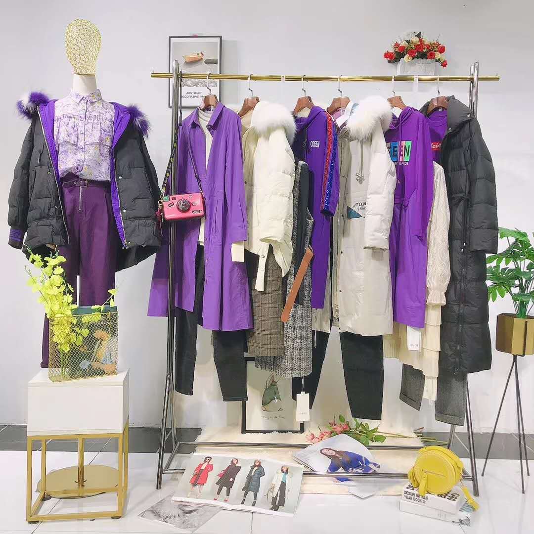 杭州品牌女装欧炫尔冬装广州女装货源厂家低价折扣走份
