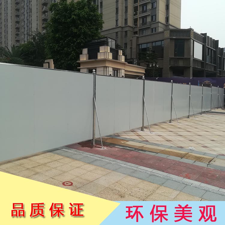 江门泡沫夹芯板围挡 组装式彩钢工程围蔽 安装简易