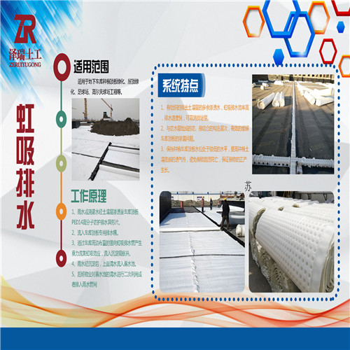 合肥2公分1200克排水板车库顶板透水板  合肥2公分排水板  合肥1200克排水板  合肥车库透水板