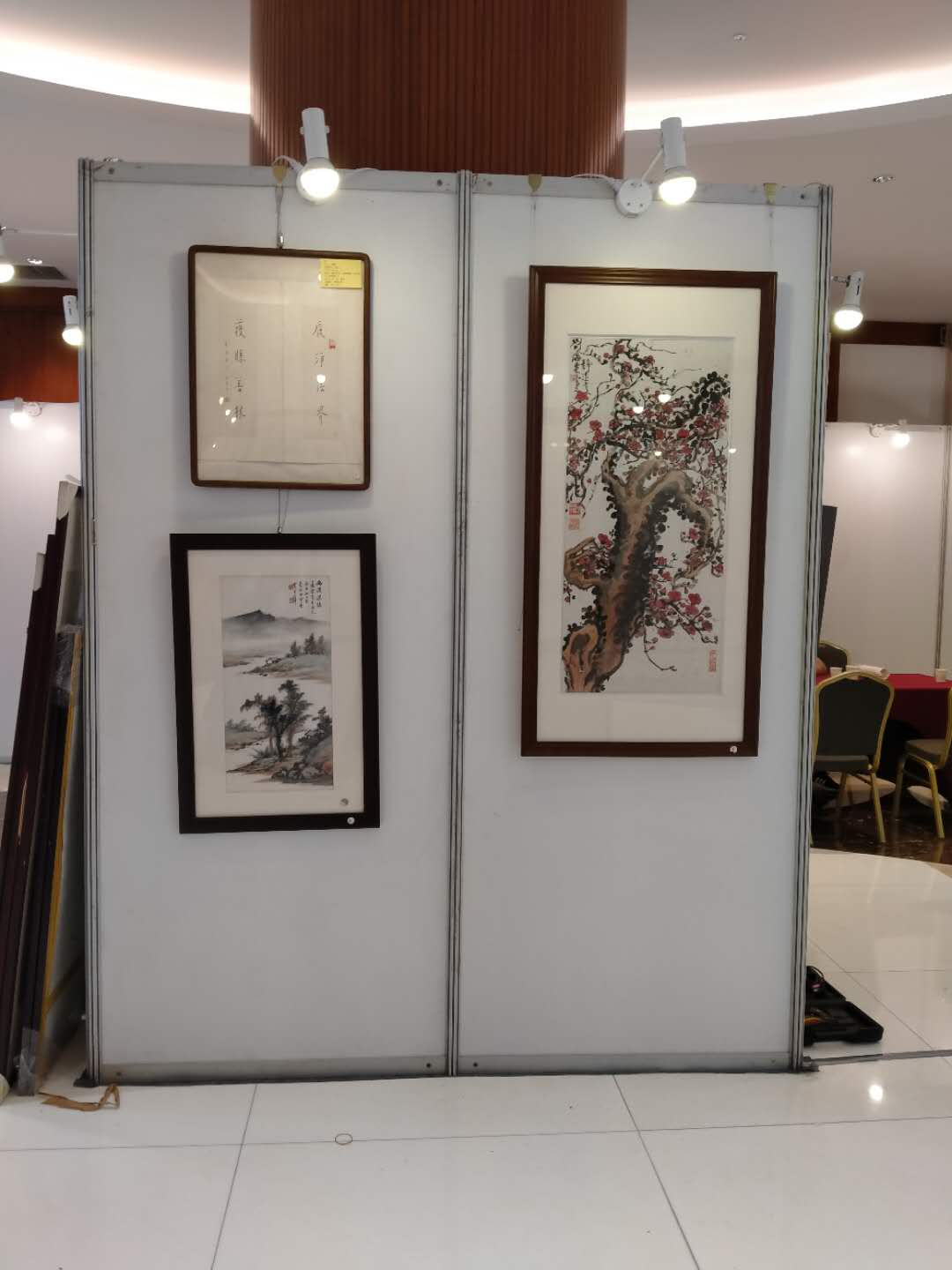 东莞学校广告展画八棱柱屏风展板，展示展板出租  展画展板  八棱柱展板
