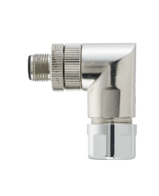 唯恩弯角屏蔽电缆连接器M12-M03A-S-D6-SH  唯恩连接器  WAIN连接器  唯恩电缆连接器