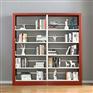 重庆钢制书架图书架落地资料架档案架厂家