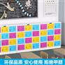 重庆彩色钢制存包柜矮柜子学校学生书包柜带锁厂家